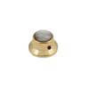 KG-263 Boston  bell knob with black pearl inlay, gold