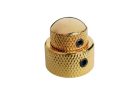 KG-270 Boston  double dome knob, metal, 14x11 + 19x10mm, with set screws allen type, shaft size 3,0 + 6,0, gold