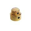 KG-270 Boston  double dome knob, metal, 14x11 + 19x10mm, with set screws allen type, shaft size 3,0 + 6,0, gold