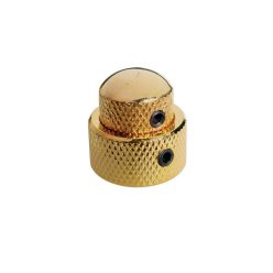   KG-280 Boston  double dome knob, metal, 15x14 + 19x12mm, with set screws allen type, shaft size 6,0 + 8,0, gold
