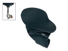 KH-63 Wolf  chinrest for violin and viola 'maestrino'-model, metal black, nappa, patented screws