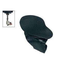   KH-63 Wolf  chinrest for violin and viola 'maestrino'-model, metal black, nappa, patented screws