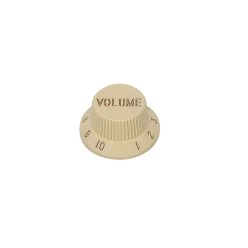   KI-1726-V Boston  bell knob, Stallion, ivory, volume, fits both 24 fine (CTS) and 18 coarse knurl (Alpha) incl. Japan