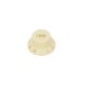 KI-240-T Boston  bell knob, Stallion, ivory, tone, metric, fits 18 coarse knurl (Alpha) incl. Japan