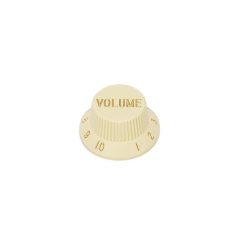   KI-240-V Boston  bell knob, Stallion, ivory, volume, metric, fits 18 coarse knurl (Alpha) incl. Japan