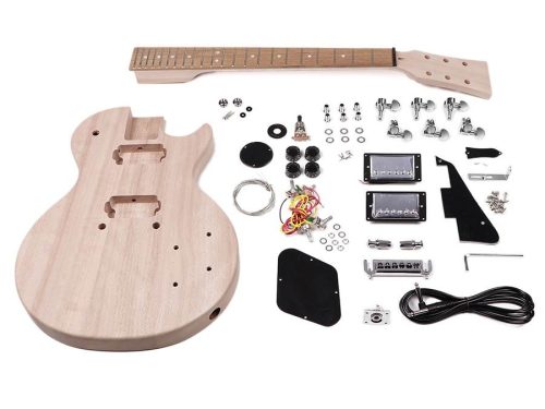 KIT-LP-15 Boston  guitar assembly kit, Launcher Pro model, mahogany body, mahogany set neck, pau ferro fb. 2 x HB