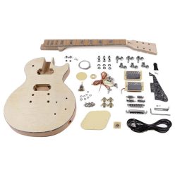   KIT-LP-45 Boston  guitar assembly kit, Launcher Pro model, mahogany/flamed maple body, mahogany set neck, pauferro fb