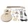 KIT-LP-45 Boston  guitar assembly kit, Launcher Pro model, mahogany/flamed maple body, mahogany set neck, pauferro fb