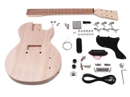 KIT-LPJ-15 Boston  guitar assembly kit, Launcher Pro Jr model. mahogany slab body, mahogany bolt-on neck 1 x P-90