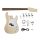 KIT-PB-15 Boston  guitar assembly kit, Puncher Bass model, mahogany body, maple neck, 1 pickup