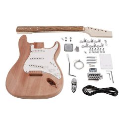   KIT-ST-15 Boston  guitar assembly kit, Stallion model, mahogany body, maple neck and fb. S-S-S- pickups