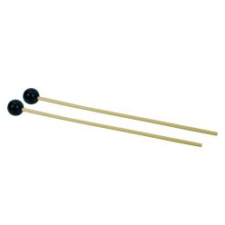   KL-01 Hayman  mallets, pair, plastic shaft, 290 x 5 mm., 25 mm. head, hard black plastic