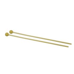   KL-05 Hayman  mallets, pair, plastic shaft, 330 x 6 mm., 20 mm. head, soft yellow rubber