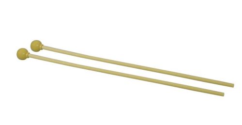 KL-05 Hayman  mallets, pair, plastic shaft, 330 x 6 mm., 20 mm. head, soft yellow rubber