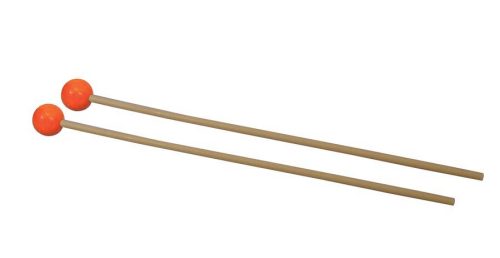 KL-09 Hayman  mallets, pair, plastic shaft, 365 x 5,5 mm., 25 mm. head, hard plastic