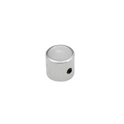   KN-236 Boston  dome knob with pearloid inlay, 18x18mm with set screw, nickel