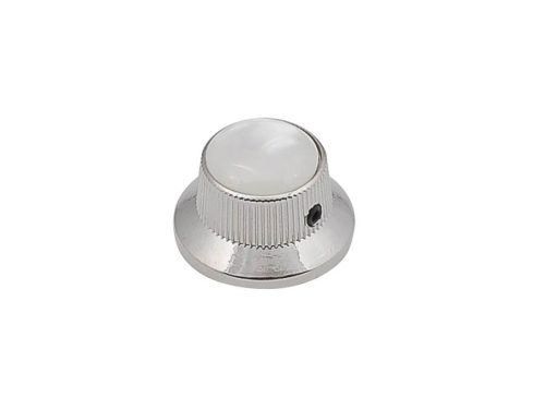 KN-261 Boston  bell knob with pearloid inlay, nickel