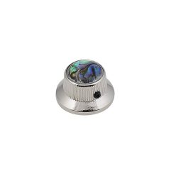 KN-262 Boston  bell knob with abalone inlay, nickel