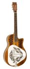 KOA12 Royall Tri Cone 12 fret resonator KOA 12, wooden body (koa), with softcase