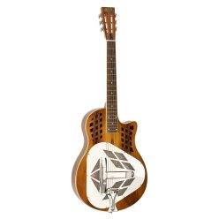   KOA12 Royall Tri Cone 12 fret resonator KOA 12, wooden body (koa), with softcase