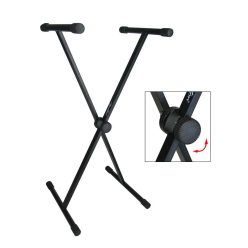   KS-105 Boston  keyboard stand, with 35cm top tubes,  X-model, twist lock, black