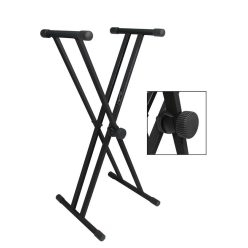   KS-205 Boston  keyboard stand, with 35cm top tubes, XX-model, twist lock, black