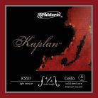 KS511-44L D'Addario Kaplan cello string A-1, light, titanium wound on steel core