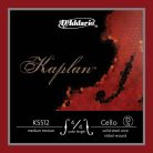 KS512-44M D'Addario Kaplan cello string D-2, nickel wound on solid steel core