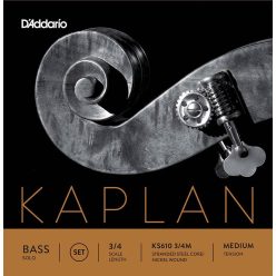   KS610-34M D'Addario Kaplan Solo double bass string set 3/4, medium, solo