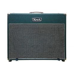   KSC212OB/GS120 Koch  speaker cabinet 2 x 12" 120W, open back, green + silver cloth