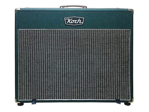 KSC212OB/GS120 Koch  speaker cabinet 2 x 12" 120W, open back, green + silver cloth