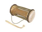 KTM04 Kangaba  small tama (talking drum), dugura wood, goat skin heads, pre-stretched rope, (approx.) 11x25cm