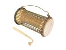 KTM04 Kangaba  small tama (talking drum), dugura wood, goat skin heads, pre-stretched rope, (approx.) 11x25cm