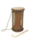 KTM05 Kangaba  medium tama (talking drum), dugura wood, goat skin heads, pre-stretched rope, (approx.)13x28cm