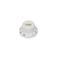   KW-1726-T Boston  bell knob, Stallion, white, fits both 24 fine (CTS) and 18 coarse knurl (Alpha), m.i. Japan, tone