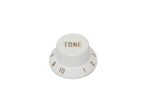 KW-1726-T Boston  bell knob, Stallion, white, fits both 24 fine (CTS) and 18 coarse knurl (Alpha), m.i. Japan, tone