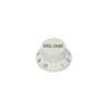 KW-1726-V Boston  bell knob, Stallion, white, fits both 24 fine (CTS) and 18 coarse knurl (Alpha), m.i. Japan, volume