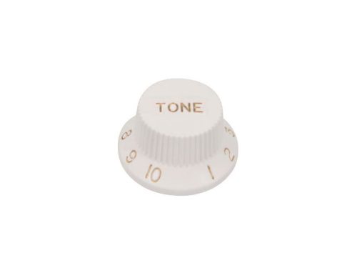 KW-244-T Boston  bell knob, Stallion, for inch type pot shaft, white, tone