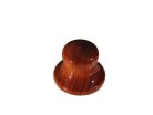 KWB-340 Boston  bell knob, wood, hat model, 25x19mm, bubingga