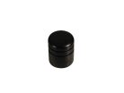 KWE-360 Boston  dome knob, wood, 2 rings, 15x18mm, ebony