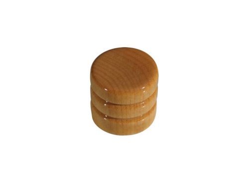 KWM-350 Boston  dome knob, wood, 2 rings, 19x18mm, maple