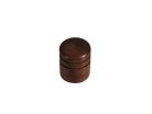 KWW-360 Boston  dome knob, wood, 2 rings, 15x18mm, walnut