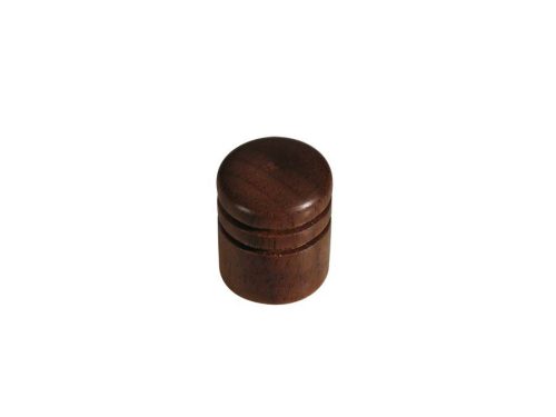 KWW-360 Boston  dome knob, wood, 2 rings, 15x18mm, walnut