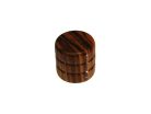 KWZ-350 Boston  dome knob, wood, 2 rings, 19x18mm, zebra