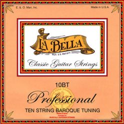   L-10BT La Bella Multi-String Guitars string set classic, clear nylon trebles and silverplated basses, for 10-string, baroque tuning