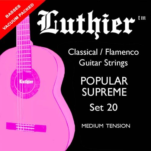 L-20 Luthier  string set classic Popular Supreme, medium tension