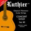 L-40 Luthier  string set classic Concert Gold, bronze alloy, medium-hard tension