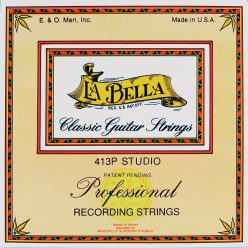   L-413P La Bella Professional string set classic, studio, clear nylon trebles & gold polished basses