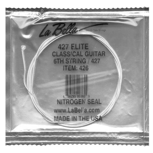 L-426 La Bella Elite E-6 string, silverplated wound nylon