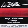 L-760FD La Bella Deep Talkin' Bass string set electric bass, stainless steel flatwound for Danelectro, 042-053-060-079